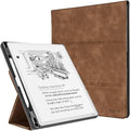 CoBak Case for 11" Kindle Scribe 3rd Generation 2025, Kindle Scribe Colorsoft with Two Viewing Angles - All New PU Leather Cover with Auto Sleep Wake, Pen Holder. Retro Brown