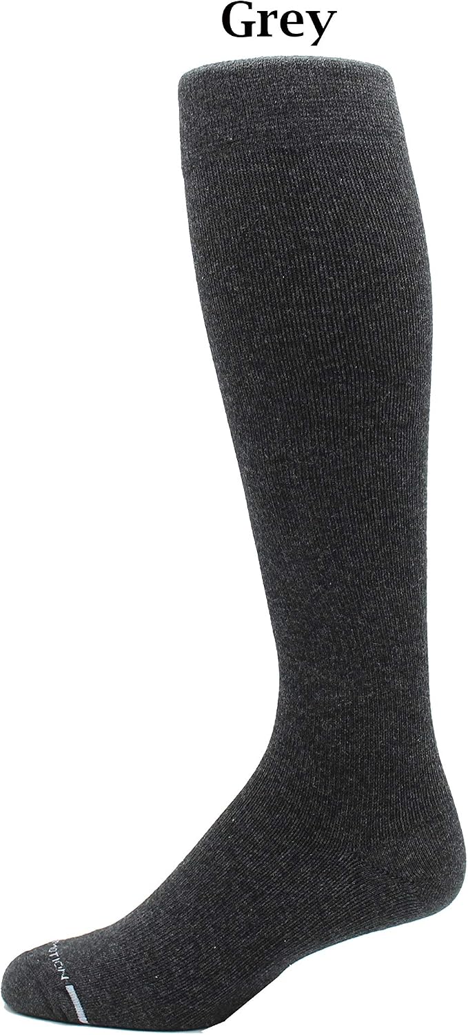 Dr. Motion 4 Pairs Men's Athletic Traveler Graduated Compression Knee High Socks
