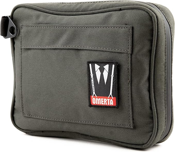 DIME BAGS Odor Sealing Padded Pouch, Carbon-Lined Smell Blocking Bag with Protective Interior for Glass & Gear, Water-Resistant Exterior, Low-Profile & Discreet (10 Inch, Green)