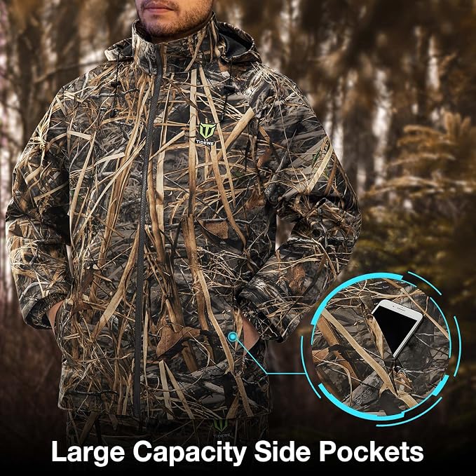 TIDEWE Rain Suit, Waterproof Breathable Lightweight 2 Pieces Rainwear