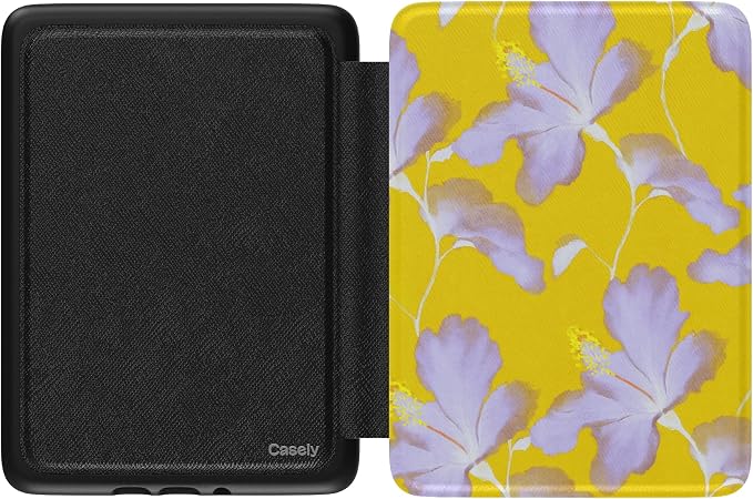 Casely Kindle Case | Sunwashed Painted Floral | Hibiscus Haze | 7” Kindle Colorsoft and 7” Kindle Paperwhite (12th Gen)
