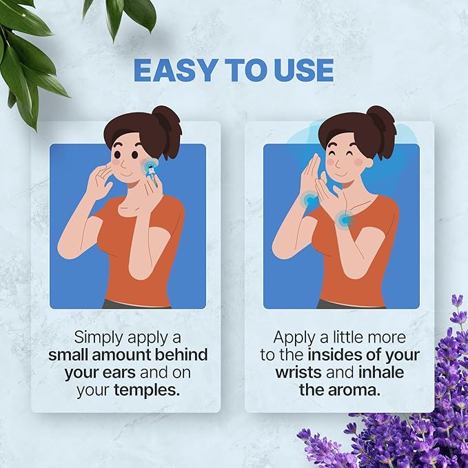 Migrastil Nausea Ease Roll-On (10ml) - Quick Aid for Queasiness from Motion Sickness, Migraines, Chemo, etc. - Cruelty-Free & Vegan. Made in The USA.