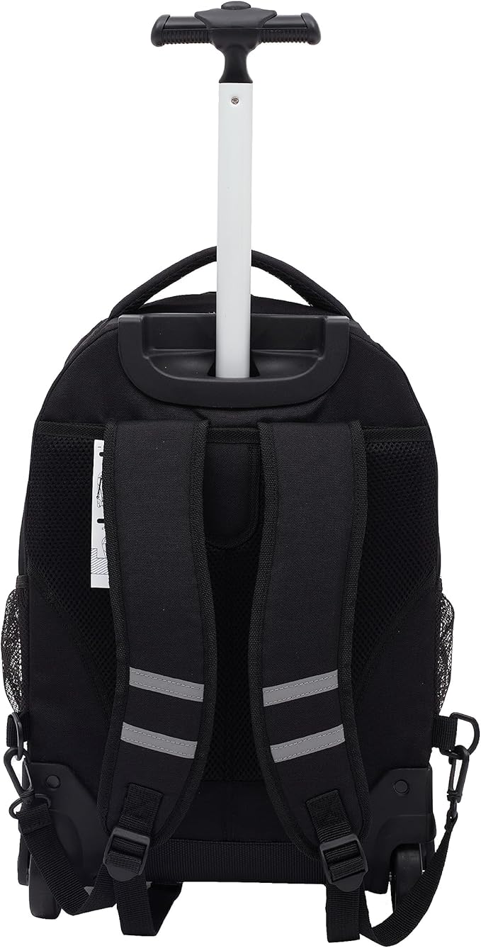 Travelers Club 18" Rolling Backpack with Shoulder Straps, Black