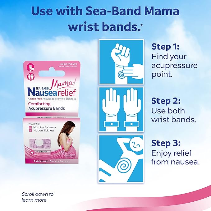 Sea-Band Ginger Lozenges, Drug and Sugar Free, for Motion Sickness and Nausea Relief*