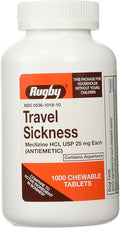 Meclizine Chewable Tablets - 25mg - Bottle of 1000