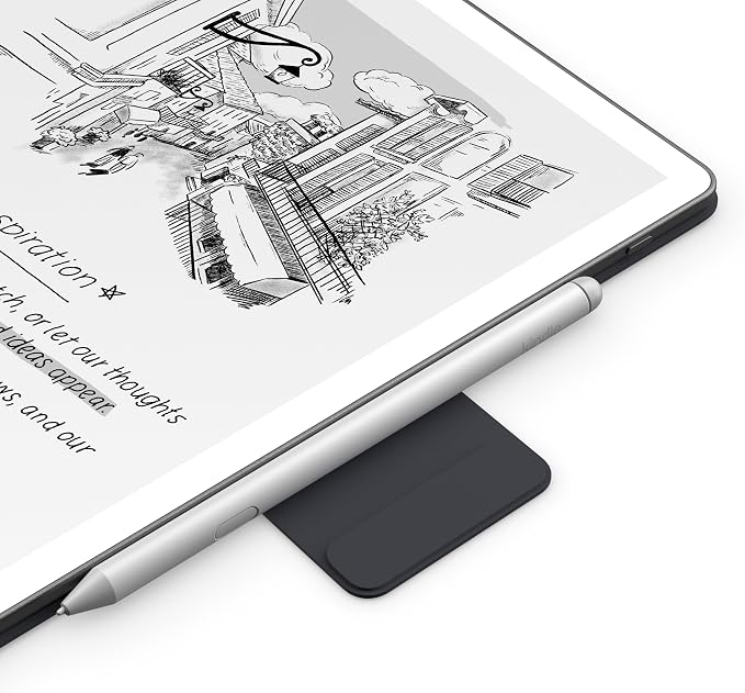 Introducing Amazon Kindle Scribe Executive Folio Cover with Magnetic Attach, Sleek Protective Case - Premium Leather