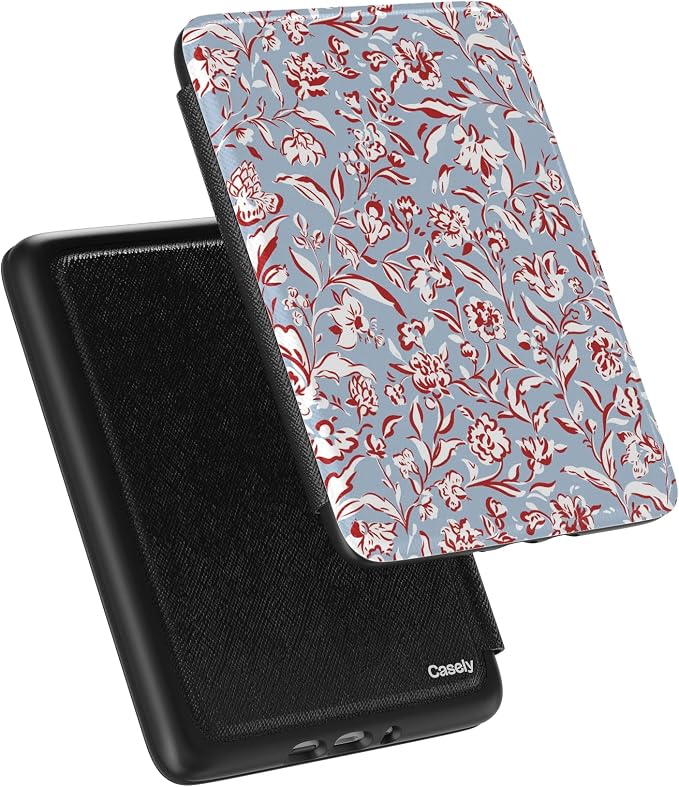 Casely Kindle Case | Coastal Carolina | Painted Flowers | 7” Kindle Colorsoft and 7” Kindle Paperwhite (12th Gen)