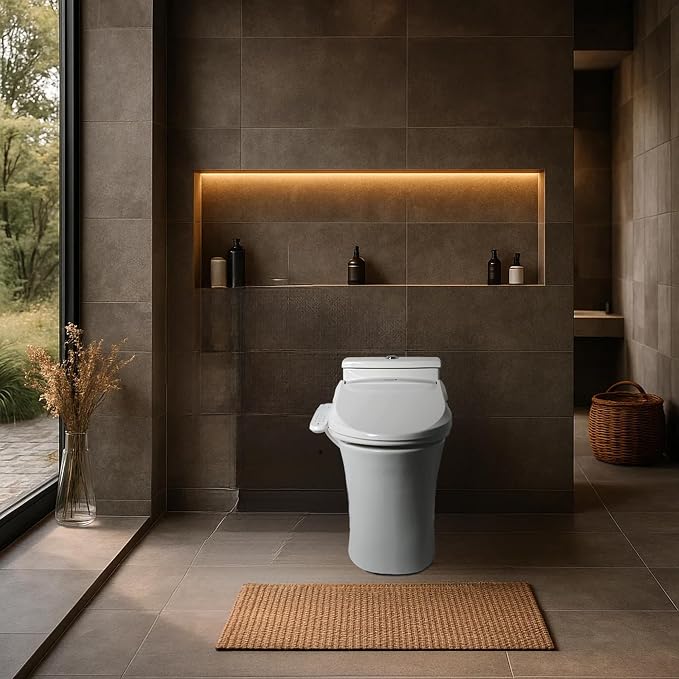 SmartBidet® SB-2000 Smart Bidet Electric Bidet Toilet Seat with Heated Seat, Warm Water, Air Dryer – Side Control Panel, Elongated