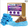 1,000 Pack Waterproof Shoe Covers Disposable, Premium Non-Slip Recyclable CPE Shoe Covers Protectors for Indoors, Durable, Booties, One Size Fits Most, Fits up to Size 13 US Men and 15 US Women, Blue