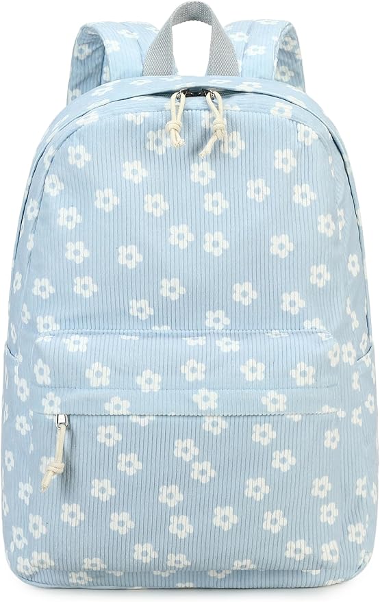 Bluboon School Backpack for Teen Girls Bookbags Elementary High School Corduroy Laptop Bags Women Travel Daypacks