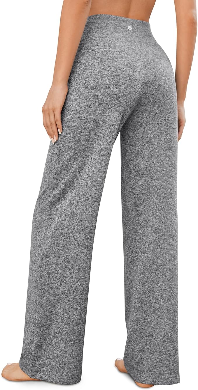 G4Free EverGoing Yoga Pants Women Wide Leg Pants with Pockets High Waist Stretch Dress Casual Sweatpants Petite/Regular/Tall