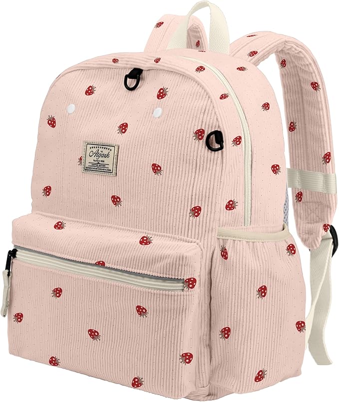 atgark Corduroy Toddler Backpack for Boys 2-5: Preschool Backpack for Boys Girls - Cute Kids Backpack for Boys 13.5" H Fit Folder