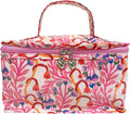 Jacaranda Living Vanity Bag - Water-Resistant, PVC-Lined - Strawberry Vine