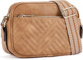 BOSTANTEN Quilted Crossbody Bags for Women Vegan Leather Purses Shoulder Handbags with Wide Strap