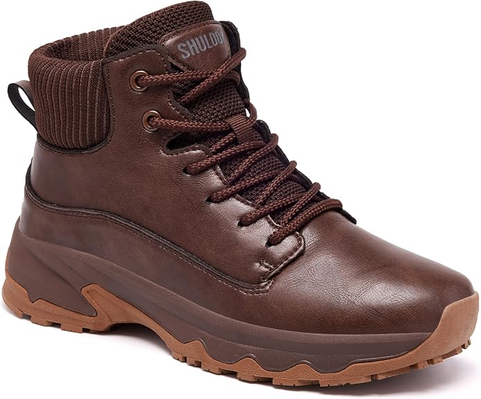 SHULOOK Non Slip Work Boots for Women Slip-Resistant Shoes Waterproof Food Service Chef Kitchen Restaurant Working Casual Comfortable Ankle Boot Outdoor Walking Booties Sneakers