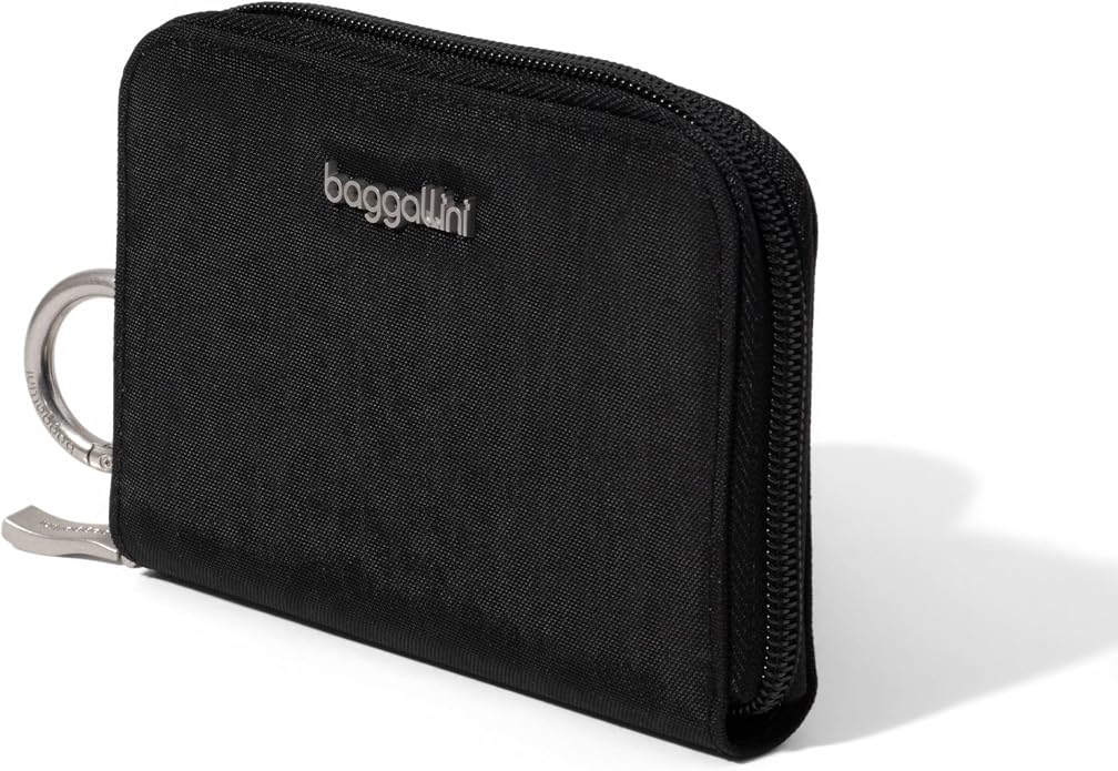 Baggallini Deluxe Card Case - Lightweight 5.5"x3.3" RFID Protected Womens Wallet Card Holder