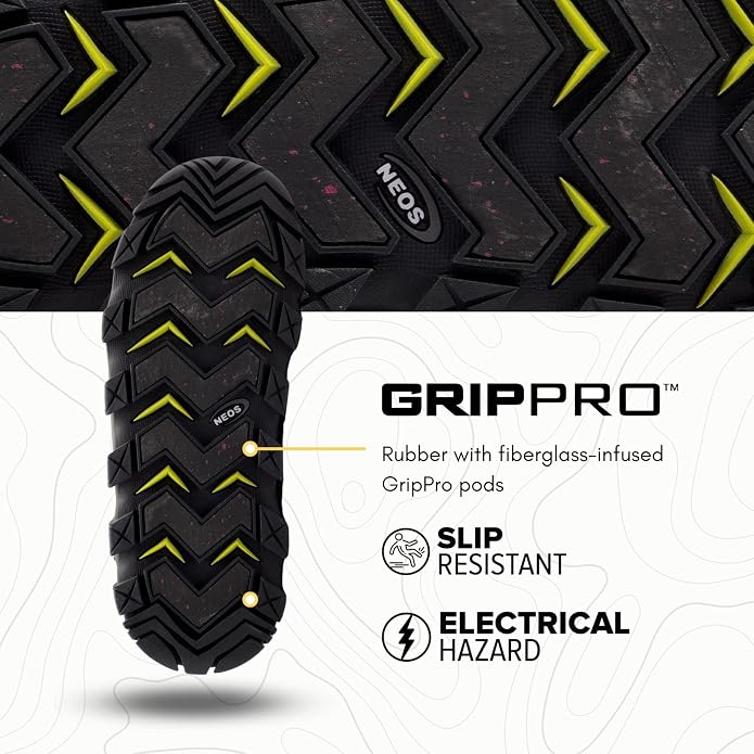 NEOS Voyager Waterproof Winter Overshoe for Men & Women - Fits Snow & Work Boots - Rated for 0°F