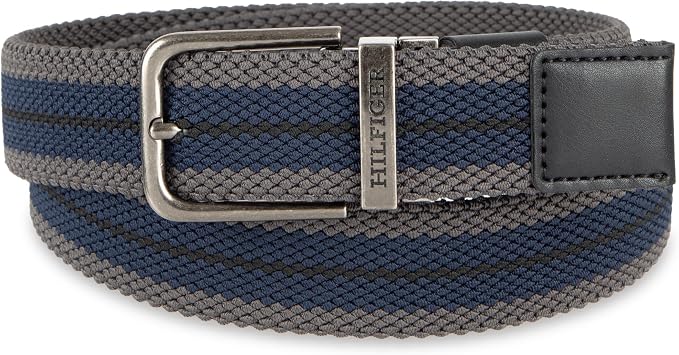 Tommy Hilfiger Men's Reversible Leather Belt, 2‑in‑1 Design for Dress Or Casual Wear