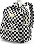 STEAMEDBUN Corduroy Kids Backpack for Girls and Boys 5-8: Boys Backpack for Elementary Kindergarten - 15 inch Cute Backpacks for Kids - Checkered