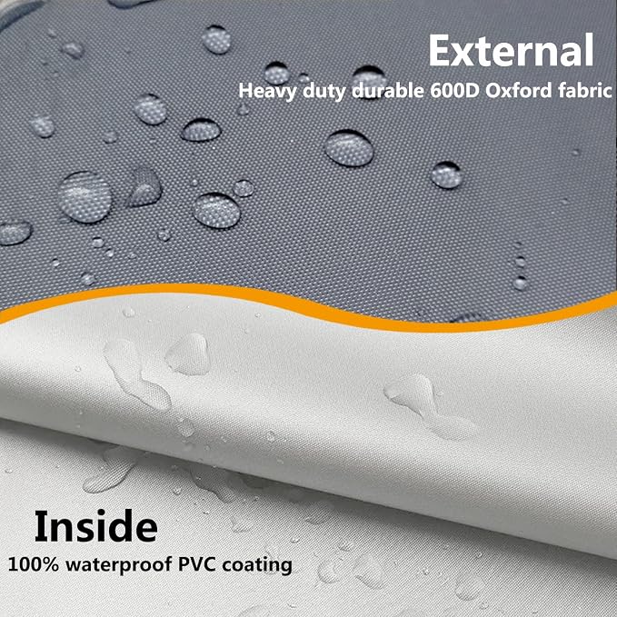 Waterproof Shelf Cover,600D Heavy Duty Dustproof Storage Wire Rack Covers,Outdoor Shelving Covers for Wire Shelves with Zipper 48''x18''x72'',Grey.
