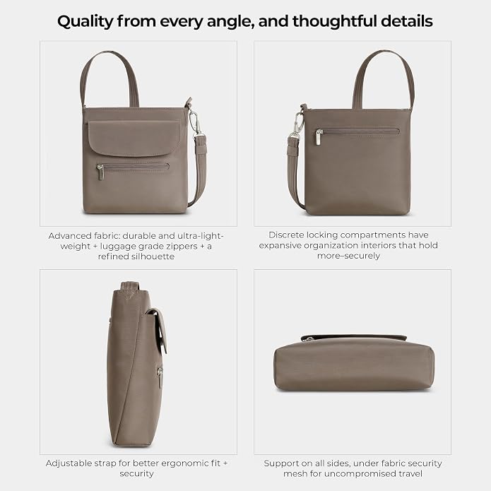 Travelon Anti-Theft Classic Mini Shoulder Bag