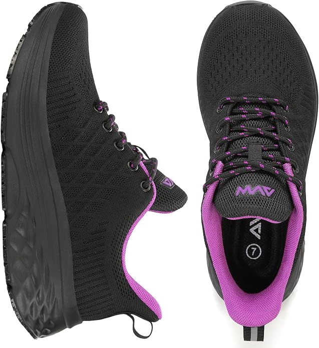 AVW Womens Non Slip Work Shoes Water Resistant Walking Sneakers Food Service Chef Kitchen Shoes