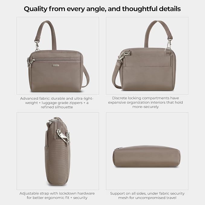 Travelon Anti-Theft Classic Convertible Crossbody & Waist Pack