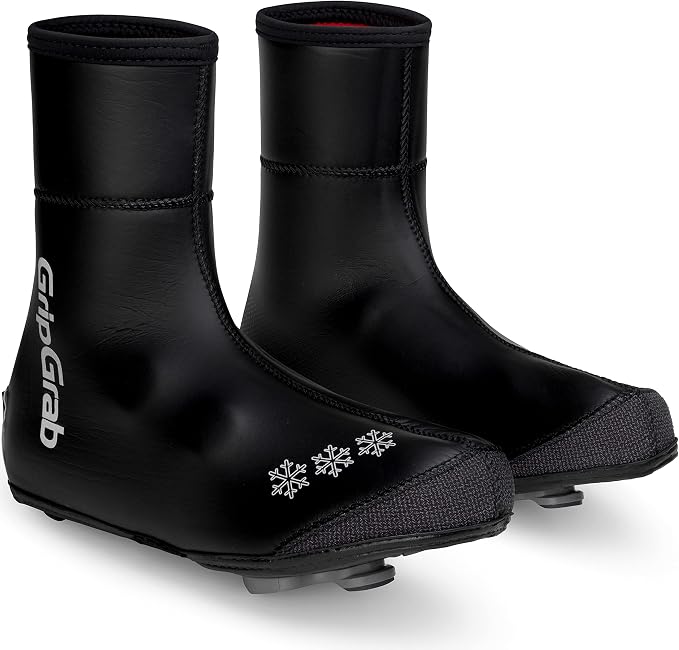 GripGrab Arctic Waterproof Deep Winter Road Bike Overshoes Warm Thermal Fleece Lined Cold Weather Cycling Shoe Covers