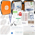300Piece Portable First Aid Kit Refill Supplies for Car Mini Caming Emergency First Aid Kits Hiking Survival Essential for Outdoor Adventure Emergency Case, Orange 1st Aid