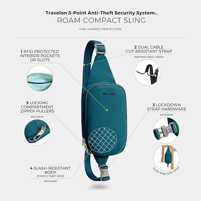 Travelon Anti-Theft Roam Compact Sling