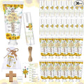 144 Pcs Christian Lip Balm Hand Cream Set Mothers Day Biblical Party Favors Include 36 Bible Lip Balms and Sunflower Moisturizing Hand Creams 36 Bags Cards and Ropes for Women Church Care