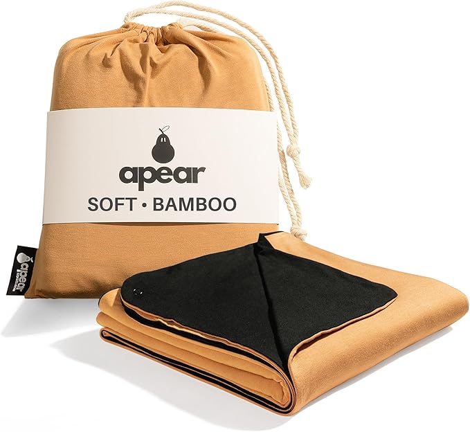 16-in-1 Compact Travel Blanket with Bag – Reversible, Ultra Soft Bamboo Airplane Blanket with Hidden Pocket – Packable for Flights & Travel Essentials (Semi-Weighted, Double Layer)