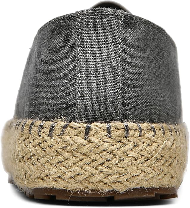 CASMAG Men's Fashion Casual Canvas Espadrille Slip-on Shoes Loafers