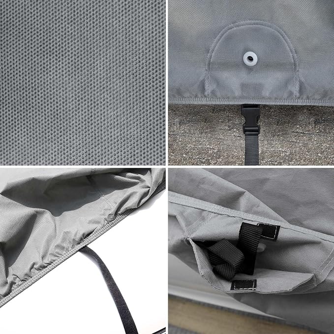 Leader Accessories Truck Car Covers for Automobiles All-Weather Limited Waterproof, Breathable Full-Exterior Covers for Indoor and Outdoor Use, Fits Pick Up 211"-240"