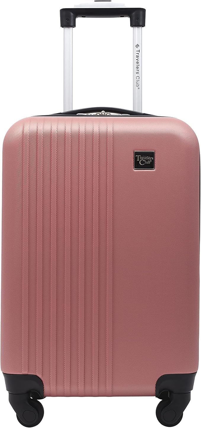 Travelers Club Cosmo Luggage, Rose Gold - 20 Inch, 20-Inch