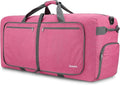 Gonex Large Foldable Travel Duffle Bag with Shoes Compartment, Packable Lightweight Water Repellent Duffel Bag for Camping Gym Weekender Bag