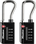 Master Lock 4696TWD Set Your Own Word Combination TSA Approved Luggage Lock, 2 Pack