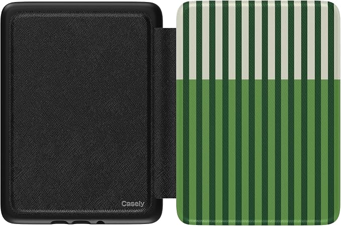 Casely Kindle Case | Clubhouse | Fairway Stripes | Compatible with 7” Kindle Colorsoft and 7” Kindle Paperwhite (12th Gen 2024 Models)