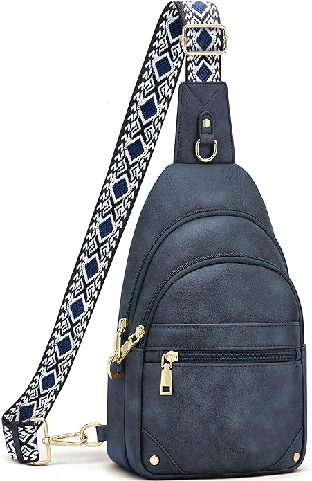 SYTRAH Anti Theft Crossbody Bags for Women, RFID Sling Bag Travel Purse, RFID Cross Body Purses Chest Bag for Travel