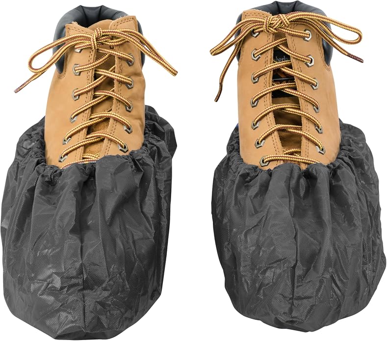 Waterproof Shoe Covers Disposable Non Slip Extra Large Boot Cover - (40 Pairs)