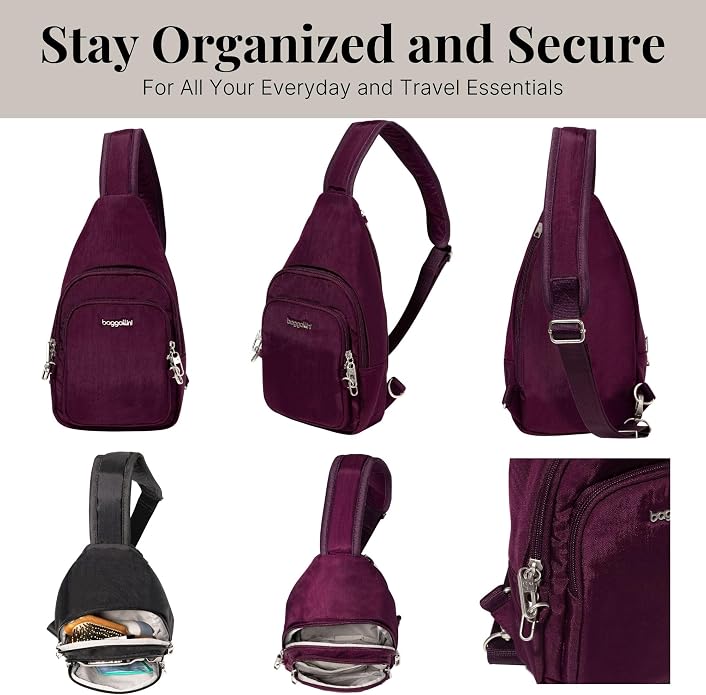Baggallini Securtex Anti-Theft Daytripper Sling