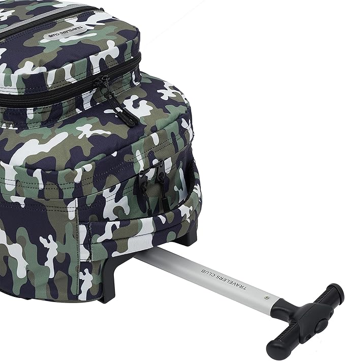Travelers Club 18" Rolling Backpack with Shoulder Straps, Camo