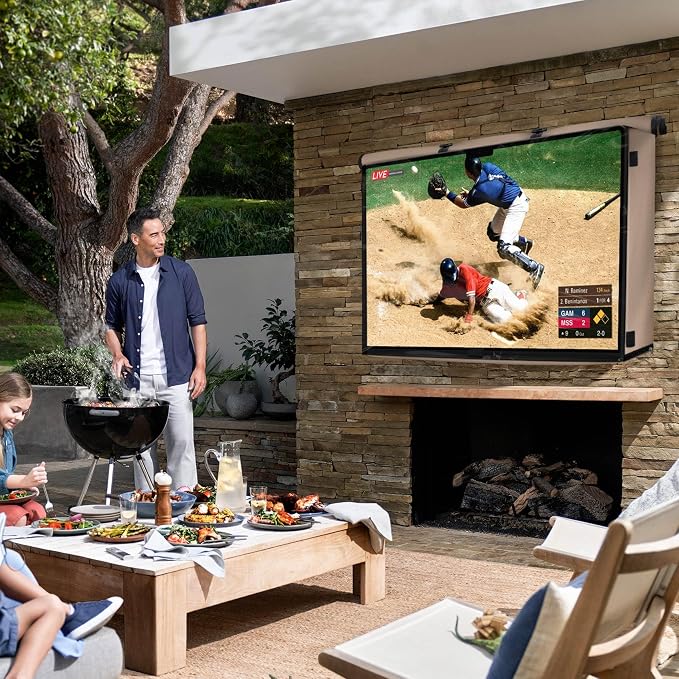 ULTCOVER Waterproof Outdoor TV Cover with Clear Front Flap for 28-32 inch Outside Flat Screen Televisions