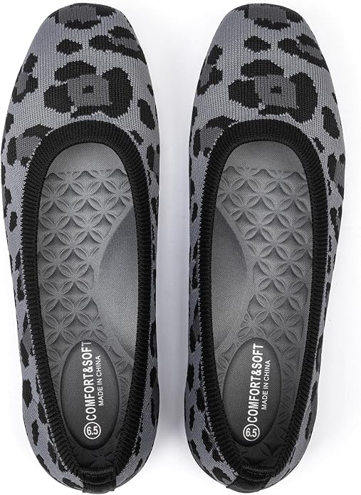 Frank Mully Women's Flats Square Toe Flats Comfortable Slip on Washable Ballet Flats Shoes for Women Dressy Work