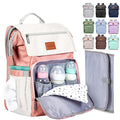 PILLANI Baby Diaper Bag Backpack - Toddler Backpack - Baby Bag for Girls & Boys, Large Waterproof Diaper Backpack - Diaper Bags with Changing Pad, Best Baby Shower Gifts - Stylish Pink Cute Diaper Bag