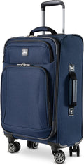 Skyway Epic Softside Carry-On Luggage - Lightweight Suitcase with Wheels for Travel | TSA Approved Carry-On Bag | Spinner Suitcase | Carry-On Luggage with Telescoping Handle, 20 inch, Surf Blue