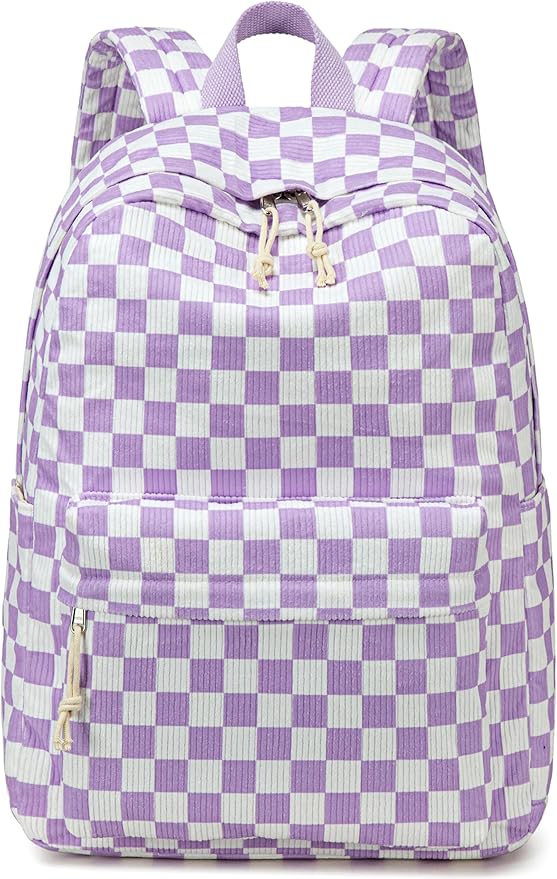 Bluboon School Backpack for Teen Girls Bookbags Elementary High School Corduroy Laptop Bags Women Travel Daypacks