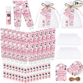24 Sets Halloween a Little Boo Is Almost Due Baby Shower Hand Cream and Lip Balm Gift Travel Size Hand Lotion and Lip Balm with Organza Bags Tags Pink Black Halloween Baby Shower Favors for Guests