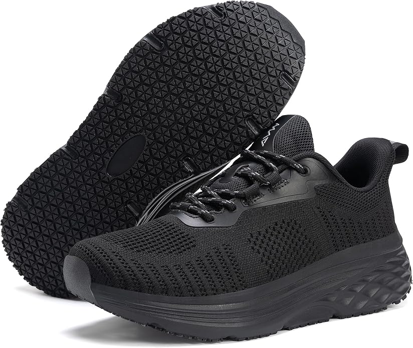 AVW Womens Non Slip Work Shoes Water Resistant Walking Sneakers Food Service Chef Kitchen Shoes