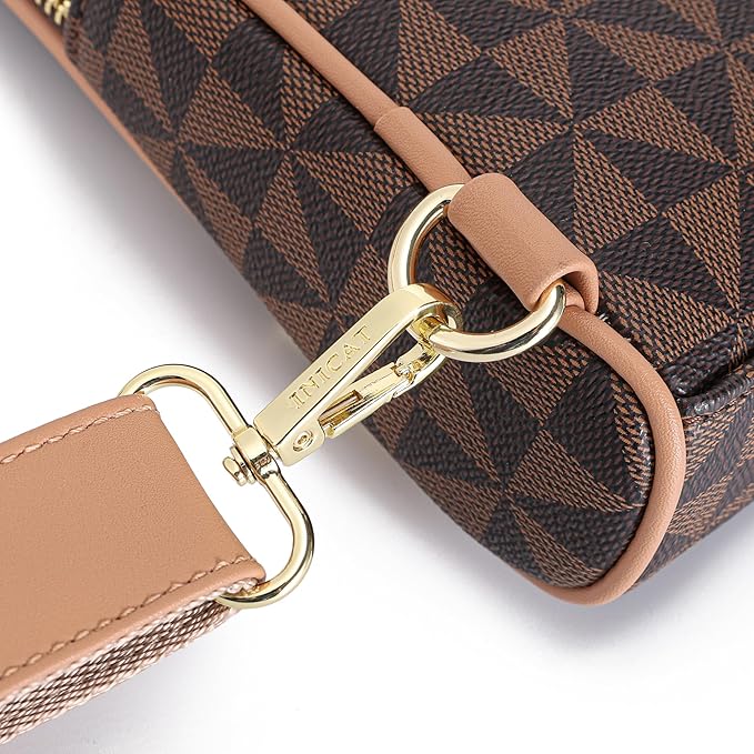 INICAT RFID Blocking Sling Bag, Anti Theft Crossbody Bag for Women Compact Travel Purses Vegan Leather